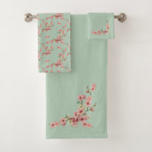 Kirschblüten in rosa und Aquamarin