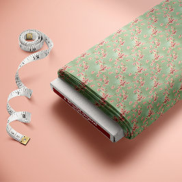 Kirschblüten in rosa und Aquamarin Stoff