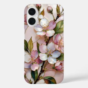Kirschblüten iPhone-Hülle Florales Buntglas iPhone 16 Hülle