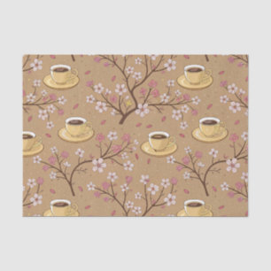 Kirschblüten-Kaffeebecher-Cozy-Muster (1) Seidenpapier