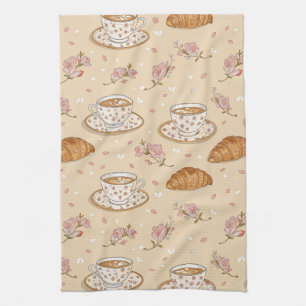 Kirschblüten-Kaffeebecher-Cozy-Muster (2) Geschirrtuch