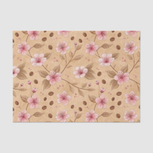 Kirschblüten-Kaffeekissen-Muster (5) Seidenpapier