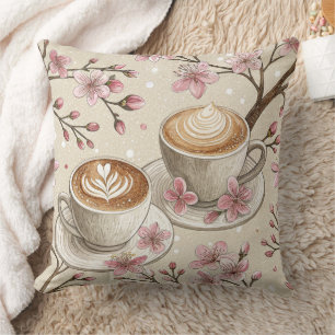 Kirschblüten-Kaffeekissen-Muster (6) Kissen