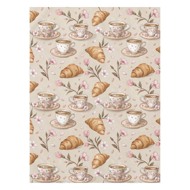 Kirschblüten-Kaffeekissen-Muster (9) Tischdecke (Vorderseite)
