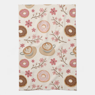 Kirschblüten-Kaffeewärmer-Muster (3) Geschirrtuch