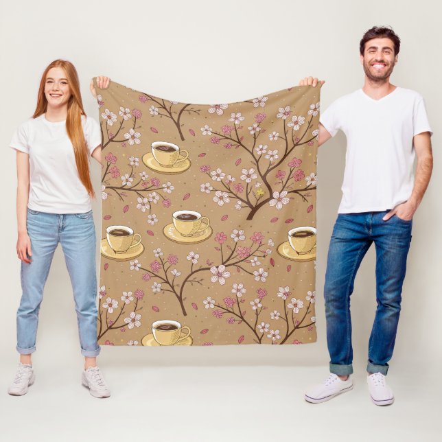 Kirschblüten-Kaffeewärmer-Pattern (1) Fleecedecke (Beispiel)
