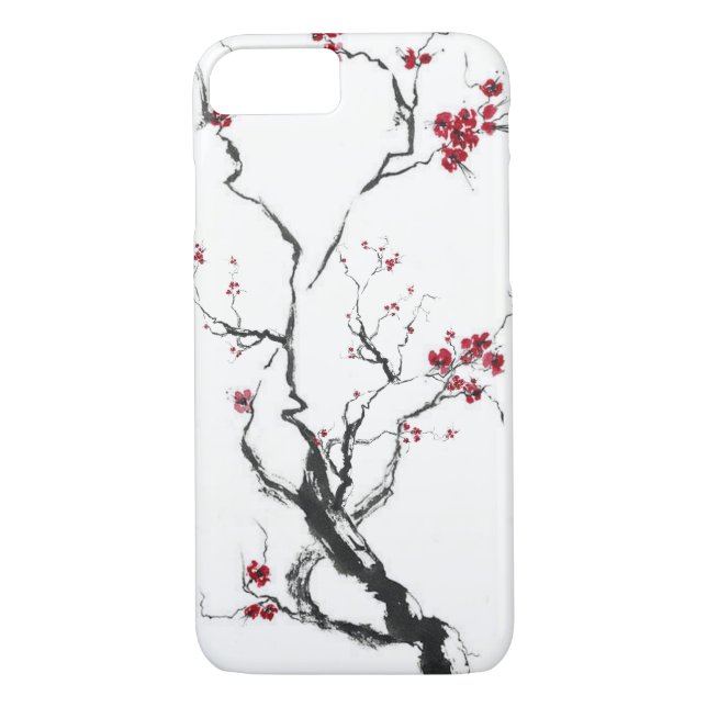 Kirschblüten-Kasten Case-Mate iPhone Hülle (Rückseite)