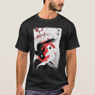 Kirschblüten-Koi-Karpfenfisch Japanische Sakura T-Shirt