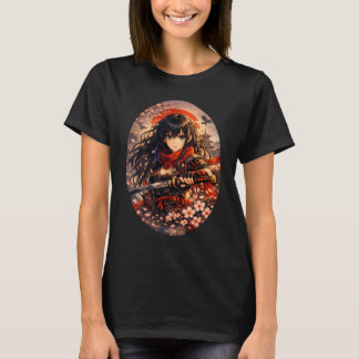Kirschblüten-Krieger – Anime-Geist T-Shirt