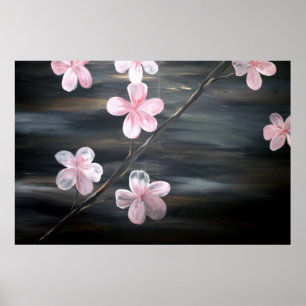 Kirschblüten-Kunst-Plakat-Druck Poster