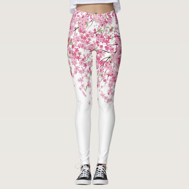 Kirschblüten Leggings (Vorderseite)