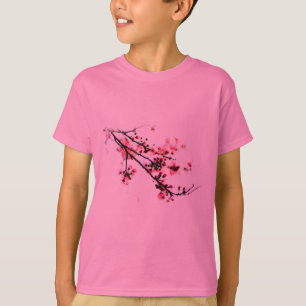 Kirschblüten-Malerei T-Shirt