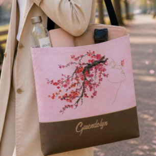 Kirschblüten-Mutter personalisierte Tragetasche Tasche