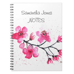 Kirschblüten Natur Sakura Floral Japanisch Notizblock