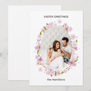 Kirschblüten Osterrahmenkarte Einladung