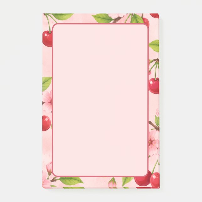 Kirschblüten-Post-it Post-it Klebezettel (Vorderseite)
