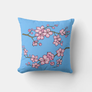 Kirschblüten-Reversible-Wurfkissen Kissen