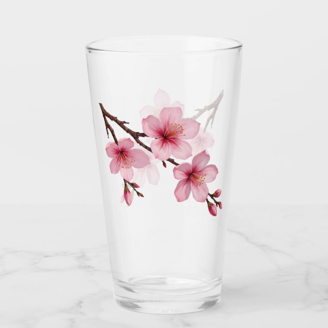 Kirschblüten-Rosa Glas (Vorderseite)