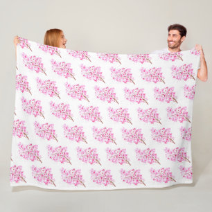Kirschblüten-Rosa Japanische Sakura Kawaii Fleece