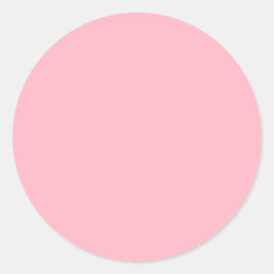 Kirschblüten-Rosa Uni-Farbe Runder Aufkleber