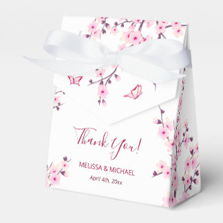 Kirschblüten Rosa Weiß Benutzerdefinierte Hochzeit Geschenkschachtel