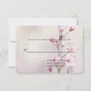 Kirschblüten RSVP Karte
