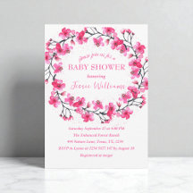Kirschblüten-Sakura-Blumen-Baby-Party