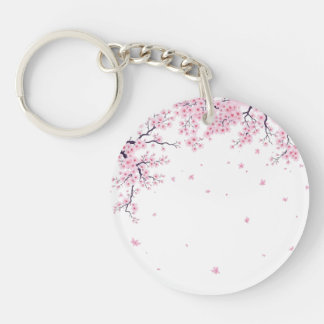 Kirschblüten Sakura Japanische Kunst-Tasche Schlüsselanhänger