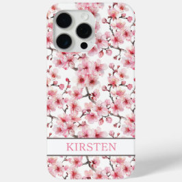 Kirschblüten Sakura Muster Monogramm Case-Mate iPhone Hülle