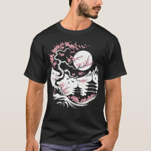 Kirschblüten-Sakura-Nacht Japanisch T-Shirt