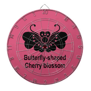Kirschblüten-Schmetterling Dartscheibe