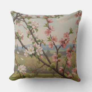 Kirschblüten Serenität - Botanische Kissen Kunst