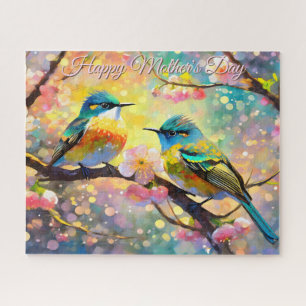 Kirschblüten-Sonnenaufgang Muttertags-Singvögel