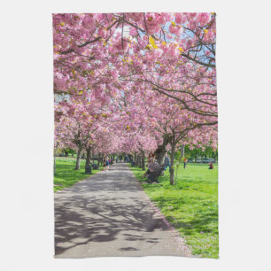 Kirschblüten-Teetuch Geschirrtuch