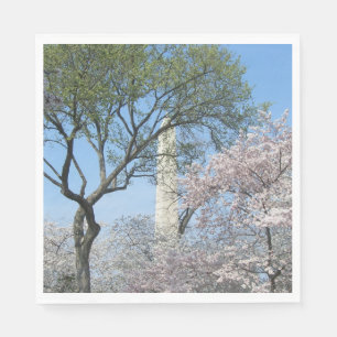 Kirschblüten und das Washington Monument in DC Serviette