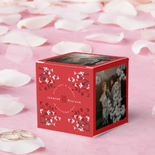 Kirschblüten und doppelte Freude chinesische Hochz Geschenkschachtel