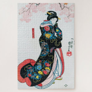 Kirschblüten und japanische Frauen, Kuniyoshi