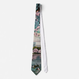 Kirschblüten und Krawatte der Gedenkstätte