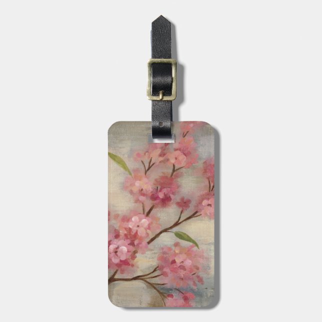 Kirschblüten und -niederlassung gepäckanhänger (Vorderseite vertikal)