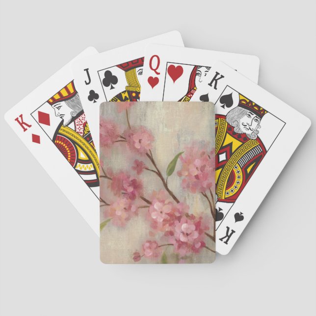 Kirschblüten und -niederlassung spielkarten (Rückseite)