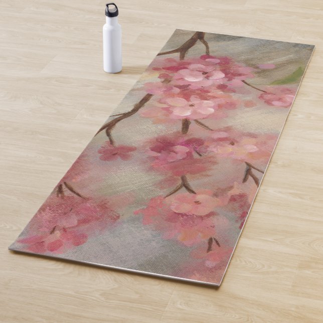 Kirschblüten und -niederlassung yogamatte (Beispiel)