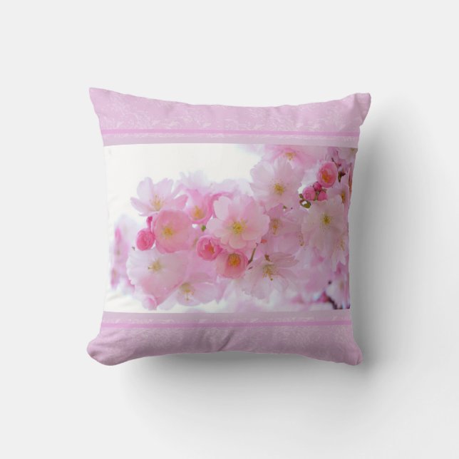 Kirschblüten und Paisley Kissen (Vorderseite)