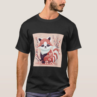 Kirschblüten und Rote Pandas ergeben wunderschöne T-Shirt