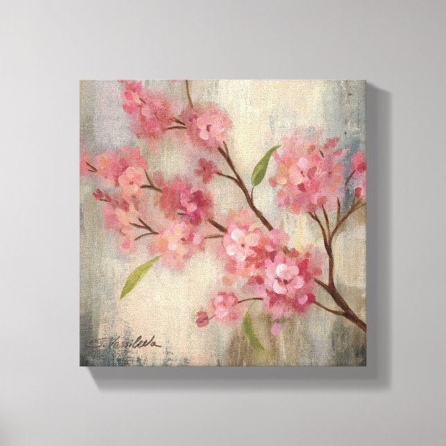 Kirschblüten und Verzweigung Leinwanddruck (Vorderseite)