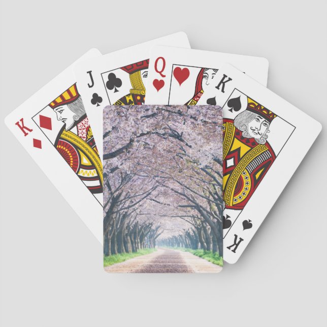 Kirschblüten-Weg Spielkarten (Rückseite)
