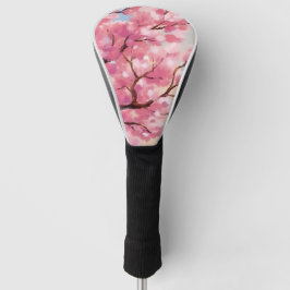 Kirschblütenbäume Rosa Florale Malerei Golf Headcover