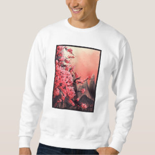 Kirschblütenlandschaft Sweatshirt