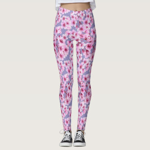Kirschblütenmuster Leggings