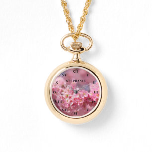 Kirschblütenrosa Blüten Sakura Frühlingszeit Armbanduhr
