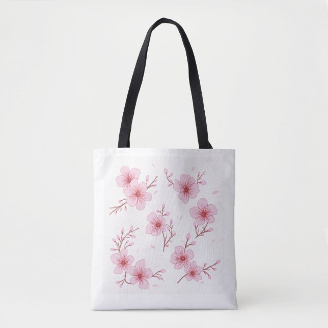 Kirschblütensack Tasche (Vorderseite)